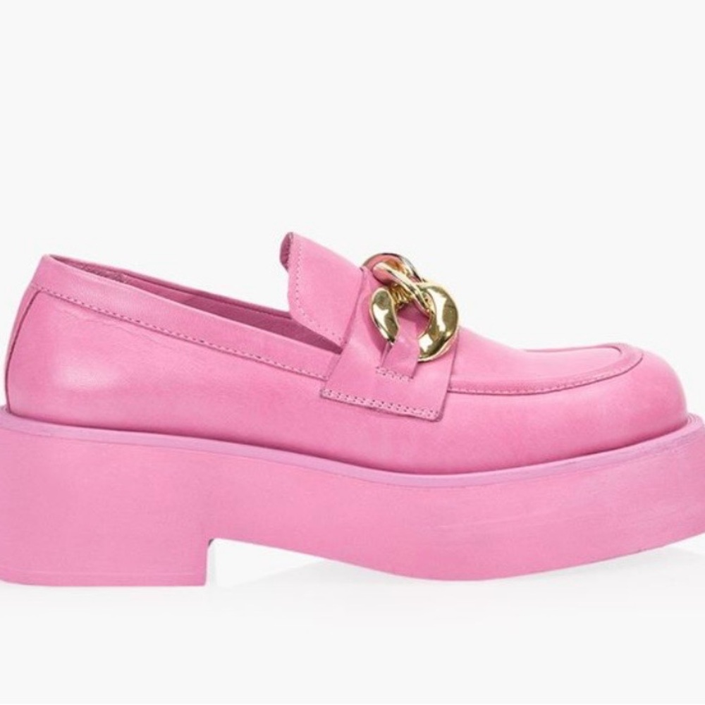 Browns B2 Marlon Pink Platform Loafers